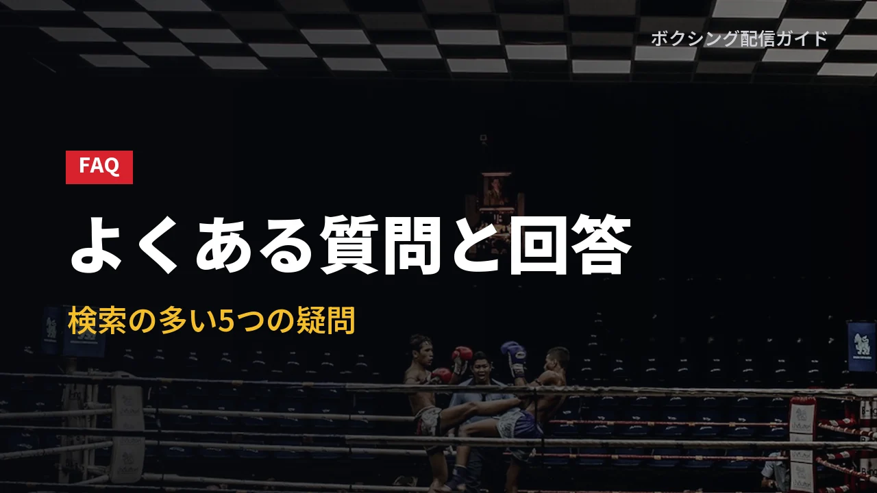 那須川天心の視聴方法に関するよくある質問のバナー