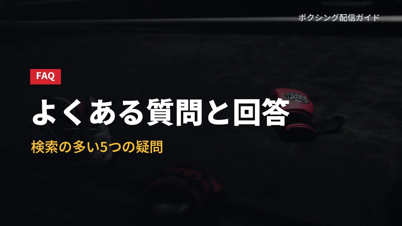 よくある質問をまとめたバナー