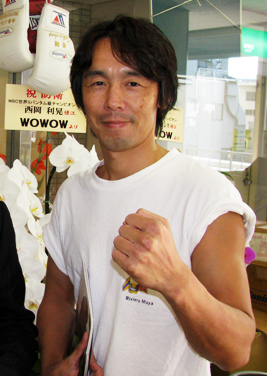 2010年、帝拳ジムのトレーナー時代の葛西裕一
