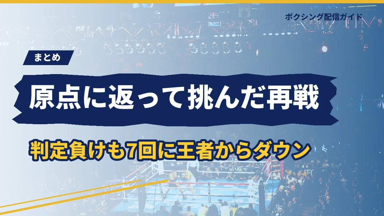 トレーナー交代と再戦の結果の要点をまとめたバナー