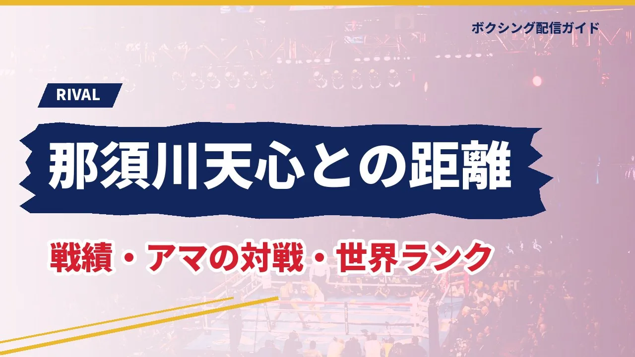 武居由樹と那須川天心の比較を示すバナー