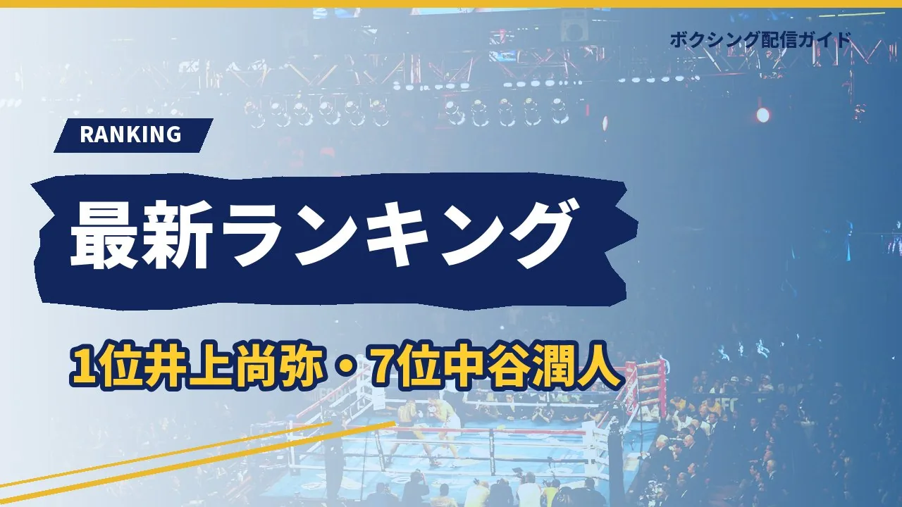 パウンドフォーパウンドの最新ランキングを示すバナー