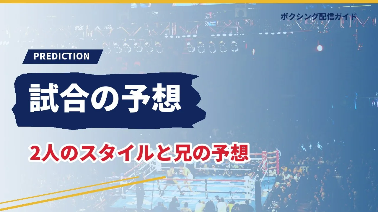 亀田和毅vsフィゲロアの予想を示すバナー