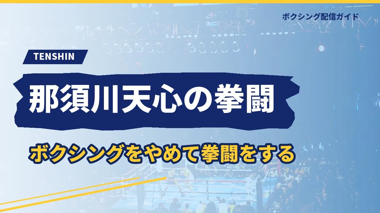 那須川天心の言う拳闘を示すバナー