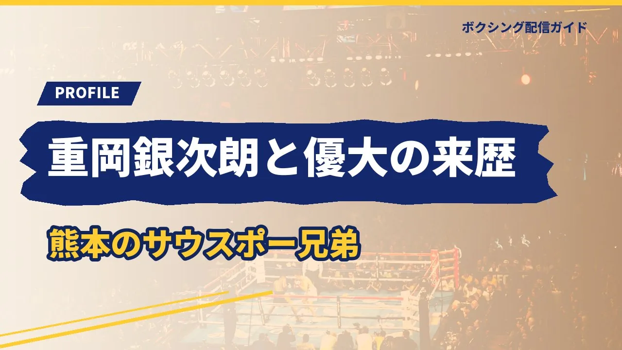 重岡兄弟の来歴を示すバナー