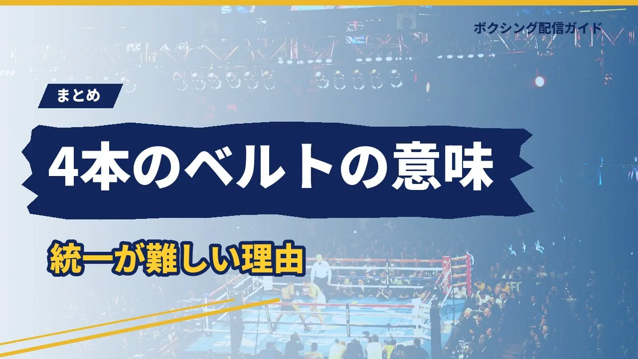 4団体統一が難しい理由をまとめたバナー